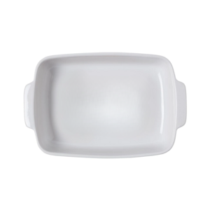 tave qeramike white pyrex 30x22 cm