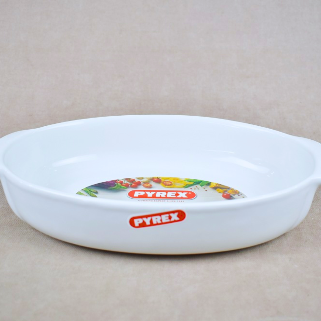 tave qeramike white pyrex 25x18 cm