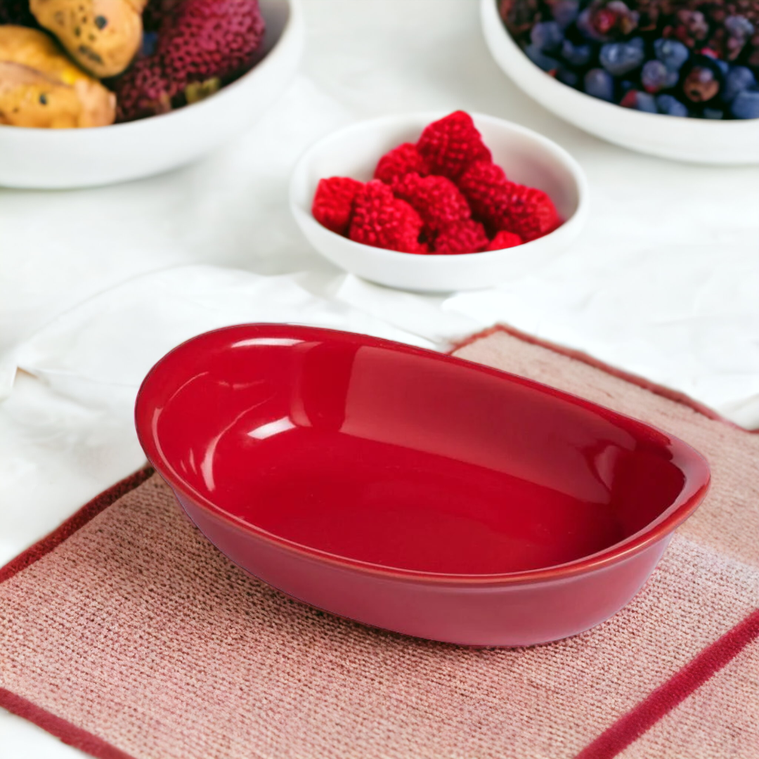 tave qeramike red pyrex 31x21 cm