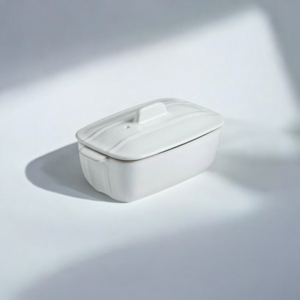 tave qeramike white pyrex 16x10 cm