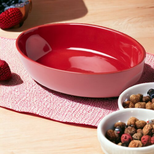 tave qeramike red pyrex 28x18 cm