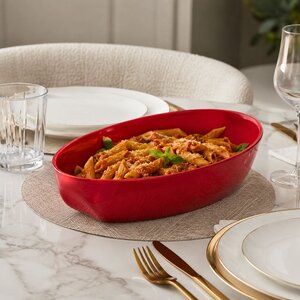 tave qeramike red pyrex 28x18 cm