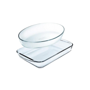 tave qelqi pyrex 35x23-30x21 cm 2 cope