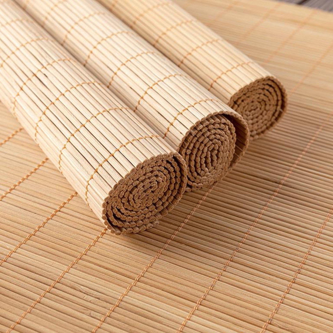 shtroje tavoline bamboo natural 45x30 4 cope
