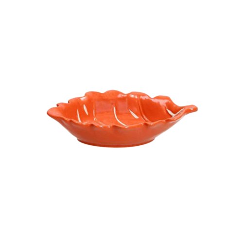 antipastiere foglie orange 15x10 cm