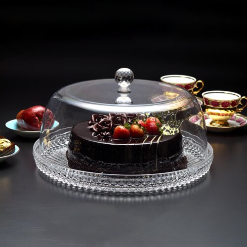 mbajtese ushqimesh cake box acrylic 33 cm