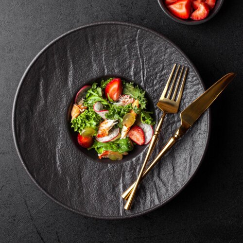 pjate pasta vulcania black 27 cm