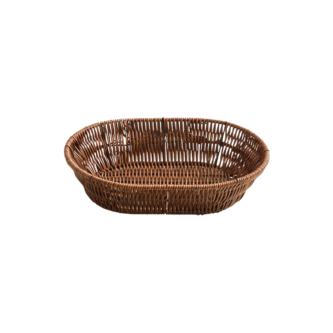 kanister me thurje oval nesty brown 25x20 cm