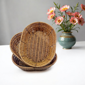 kanister me thurje oval nesty brown 25x20 cm