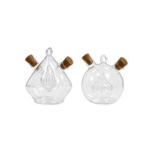 mbajtese vaji dhe uthulle cruet ballon 13 cm