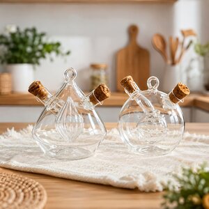 mbajtese vaji dhe uthulle cruet ballon 13 cm