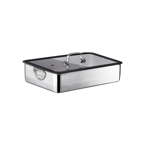 tave inoksi me kapak maxiforno 36x25 cm