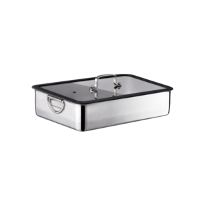 tave inoksi me kapak maxiforno 36x25 cm