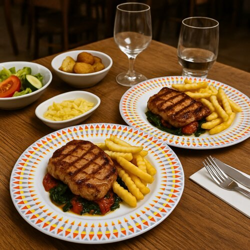 pjate dinner trigone 26 cm 6 cope