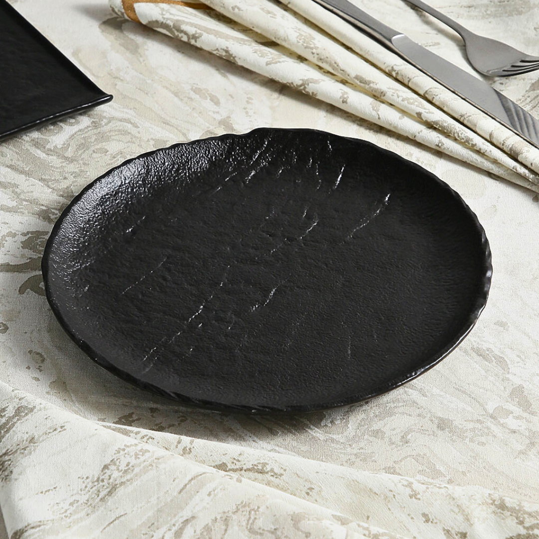 pjate dessert vulcania black 21 cm