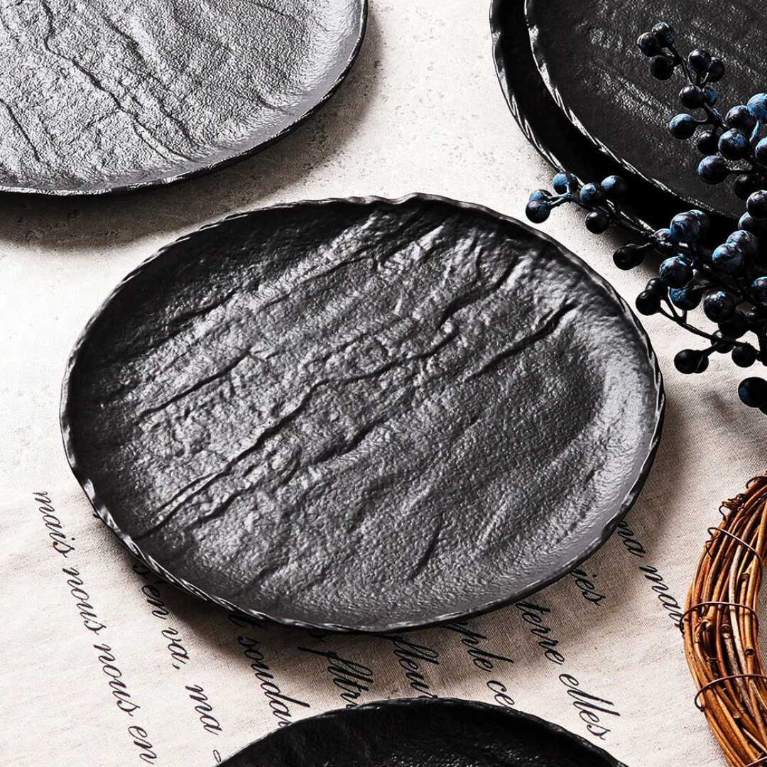 pjate dessert vulcania black 21 cm