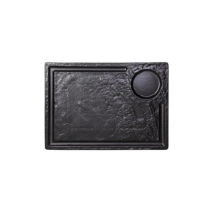 pjate antipaste  vulcania black 33x24 cm