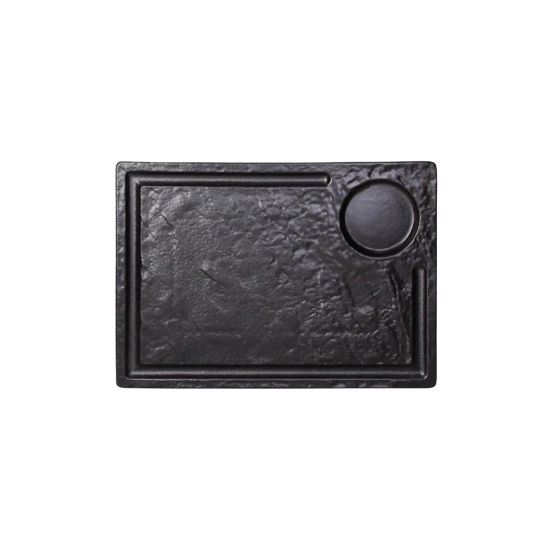 pjate antipaste  vulcania black 33x24 cm
