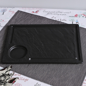 pjate antipaste  vulcania black 33x24 cm