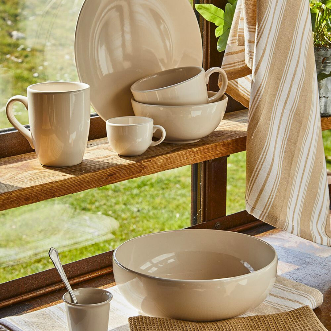 tas beige natural love 14 cm