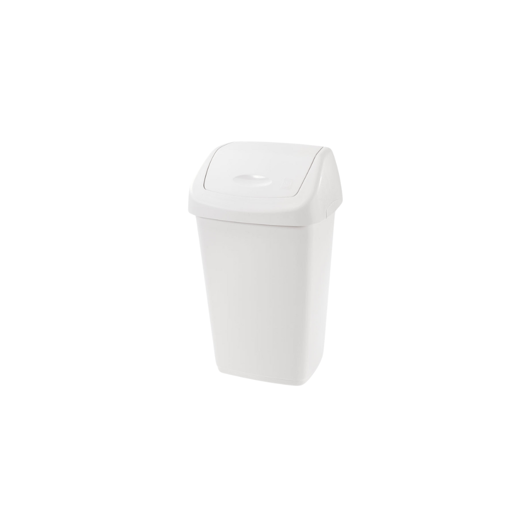 kosh mbeturinash me shtypje swing white 9 lt