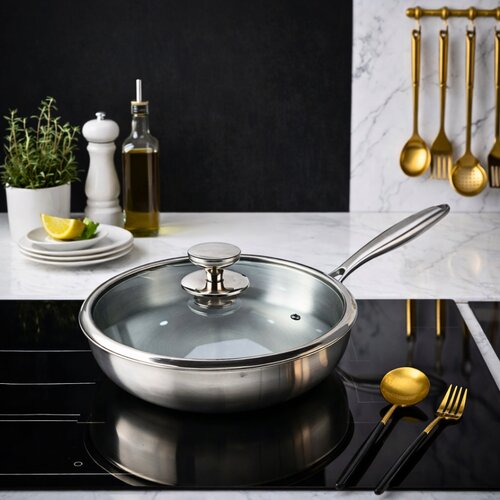 tigan inoksi me kapak craft 24 cm