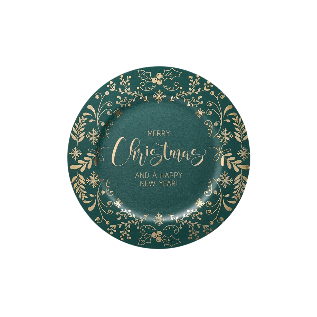 pjate dekorative christmas light green 33 cm