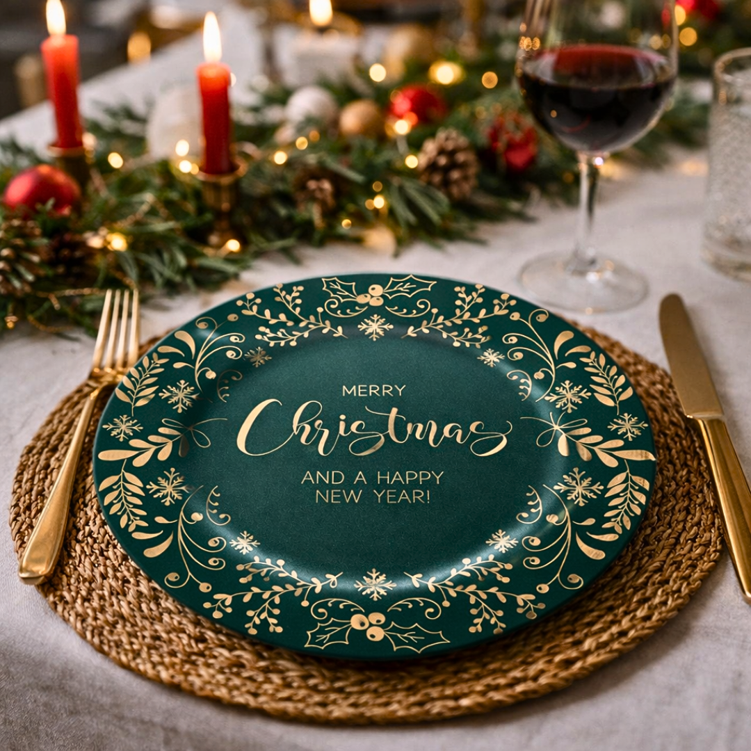 pjate dekorative christmas light green 33 cm