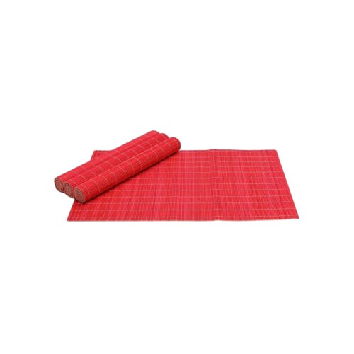 shtroje tavoline bamboo rosso 45x30 4 cope