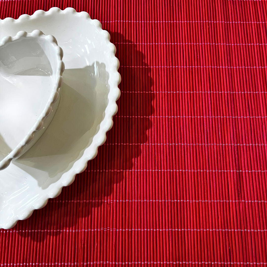 shtroje tavoline bamboo rosso 45x30 4 cope
