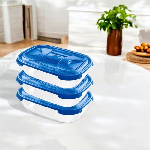 set tasa drejtkendore nuvola blue 1,15 lt 3 cope