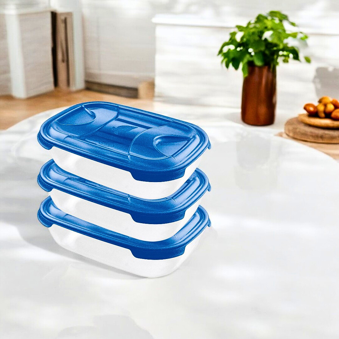 set tasa drejtkendore nuvola blue 1,15 lt 3 cope