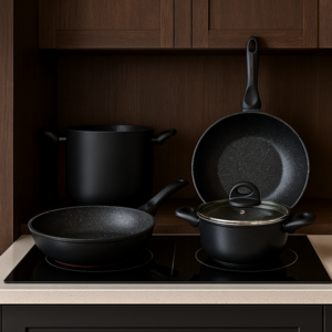tigan me induksion wok granitica 28 cm
