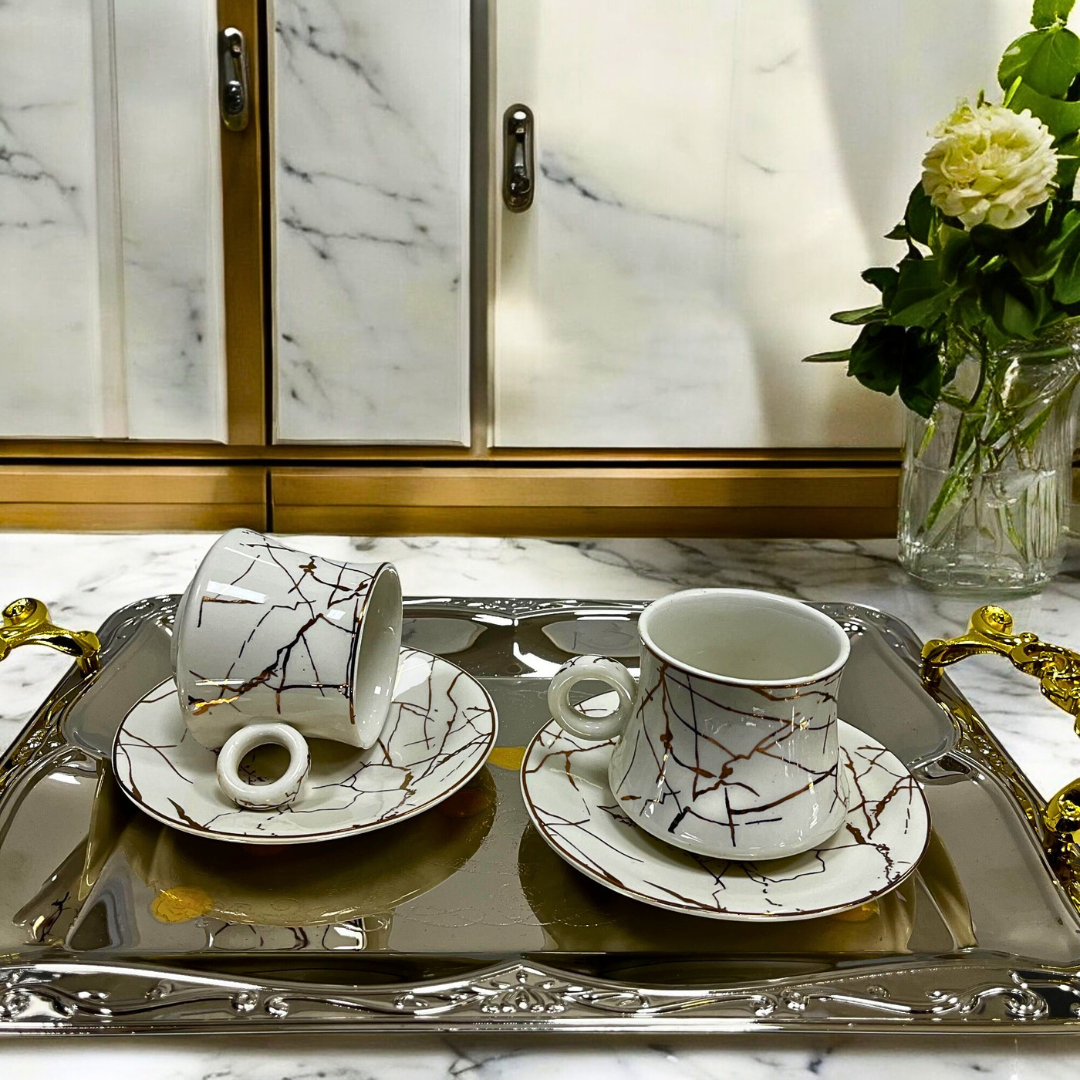 filxhane caji queen crown white marble 6 cope