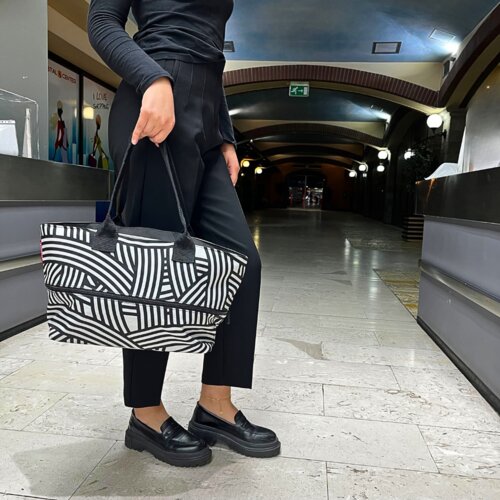 cante shopper zebra 50x26,5x16,5 cm