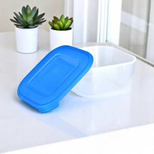 tas sallate transparent me kapak blu 1,25 lt