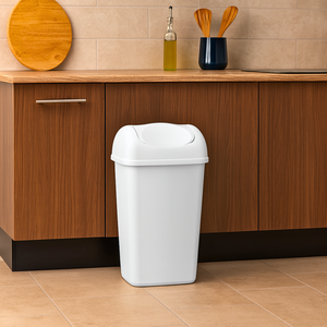 kosh mbeturinash me shtypje swing white 15 lt