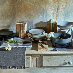 shtroje basic black 40x140 cm