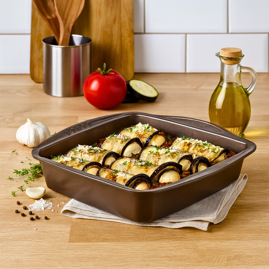 tave alumini pyrex 24x24 cm