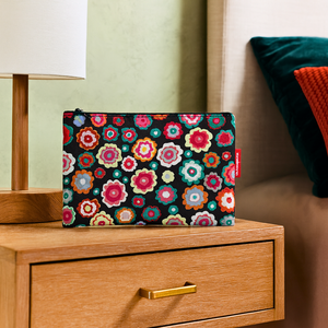 portofol tualeti case happy flowers 24x17 cm