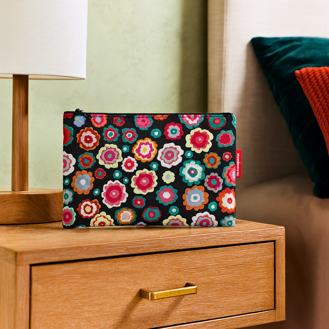 portofol tualeti case happy flowers 24x17 cm