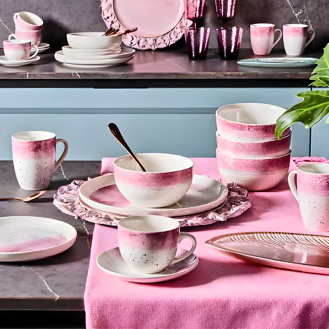 mbulese tavoline chambray pink 140x240 cm