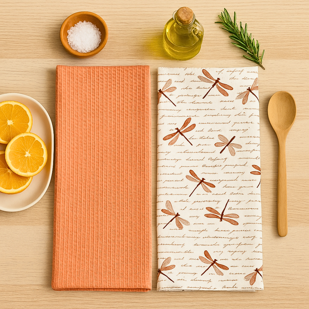 set shtroje libellule 45x70 cm 2 cope