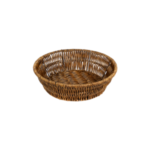 kanister me thurje rrethore nesty brown 25 cm