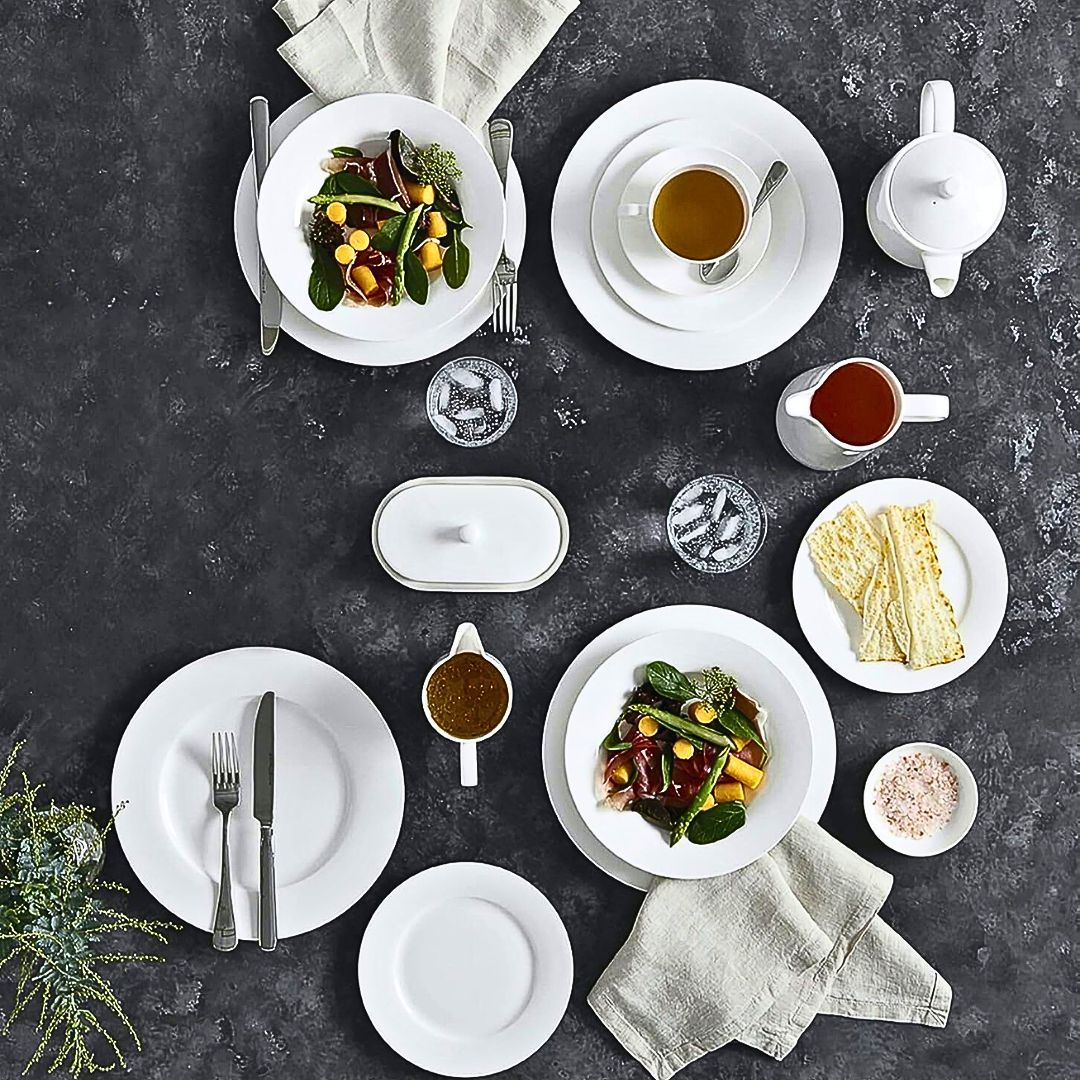 pjate e thelle ischia white 23 cm