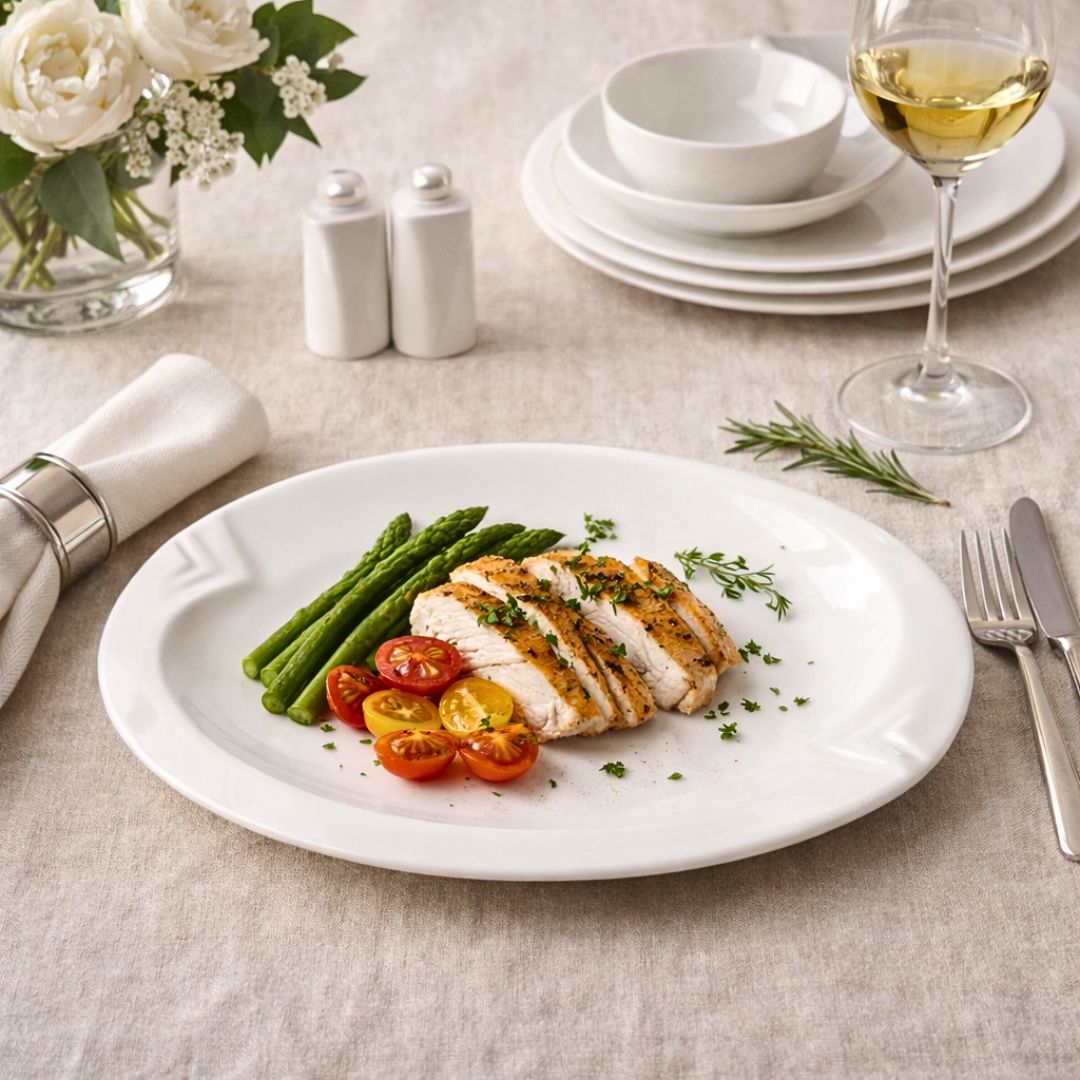 pjatance ovale porcelani 32 cm