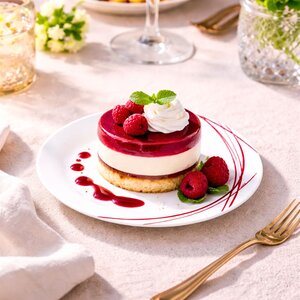 pjate embelsire domitille rouge 18 cm 6 cope