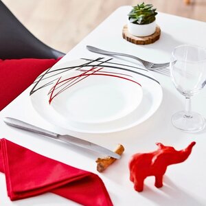 pjate embelsire domitille rouge 18 cm 6 cope