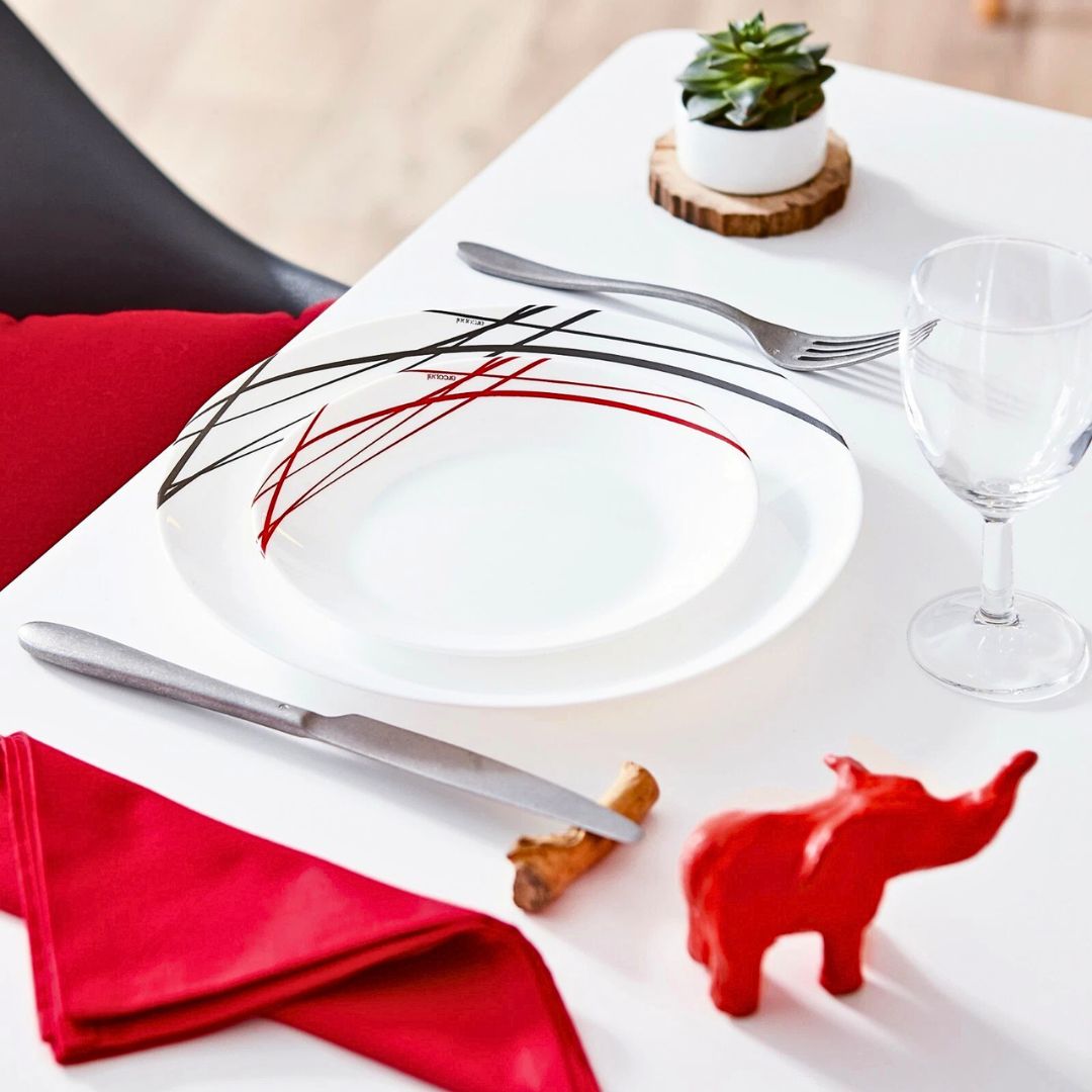 pjate embelsire domitille rouge 18 cm 6 cope