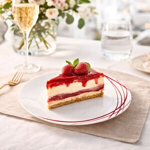 pjate embelsire domitille rouge 18 cm 6 cope